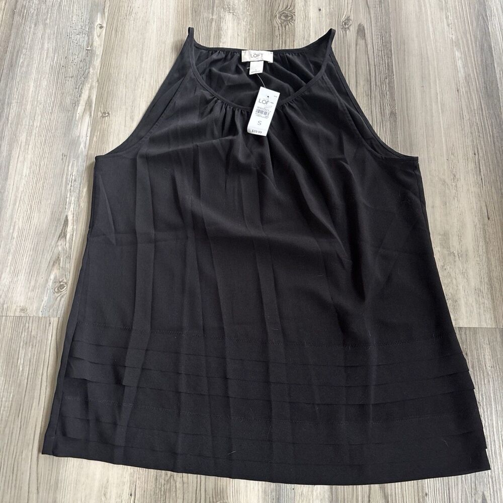 NWT Ann Taylor Layer Black Dress Work Professional Office Going Out Tank Small